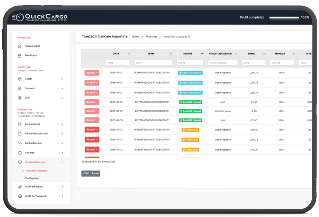 qcAccounts – potrivire inteligentă